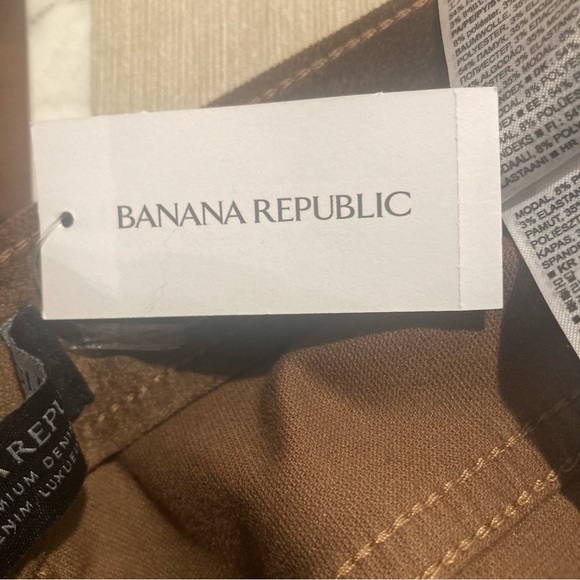 BANANA REPUBLIC Sz 29S Velvet High Rise 5 Pockets Flare Pants - Picture 15 of 15